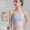 Sujetador Deportivo Mesh Plisado Backless para Fitness