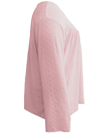 Blusa Casual de Manga Larga con Escote en V para Mujer - Image 10