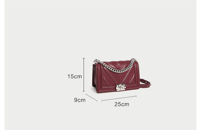 Bolsa Cuadrada de Cuero con Asa al Hombro - Crossbody Elegante - Image 6