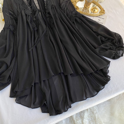 Blusa de Encaje Calado en Gasa - Image 13