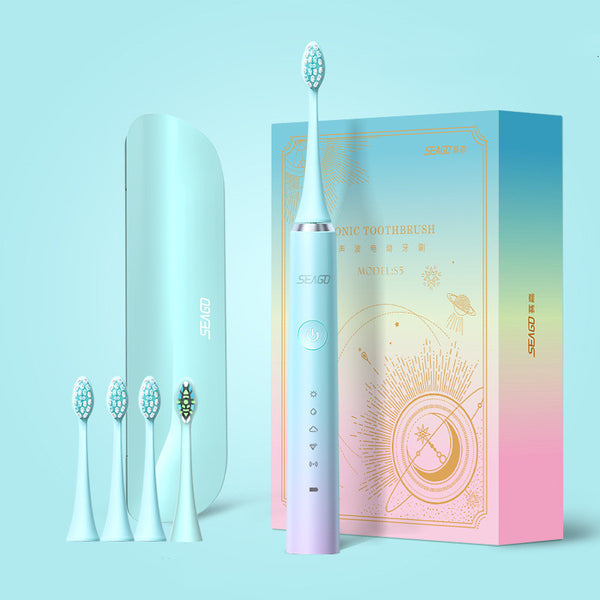Cepillo Dental Eléctrico Automático con Cerdas Suaves y Carga Recargable