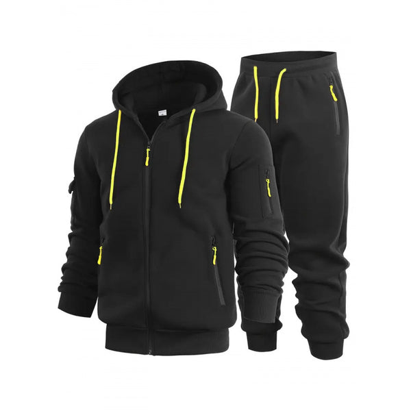 Sudadera Tipo Cardigan para Hombre con Cierre y Bolsillos en los Brazos