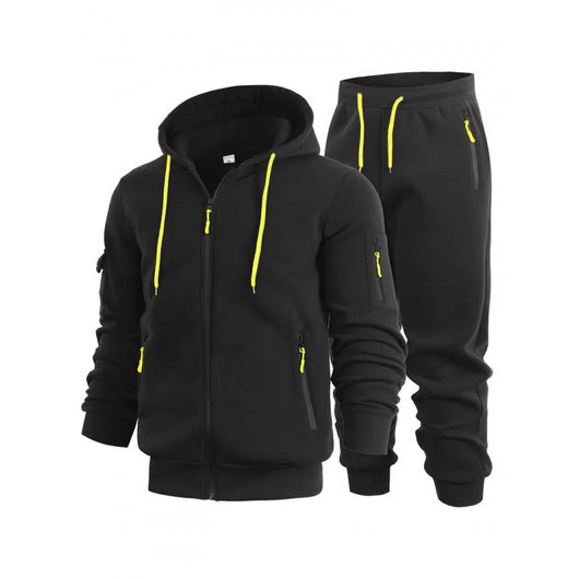 Sudadera Tipo Cardigan para Hombre con Cierre y Bolsillos en los Brazos