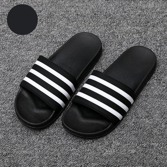 Pantuflas de Baño Antideslizantes con Rayas Suaves - Cómodas para Casa - Image 2