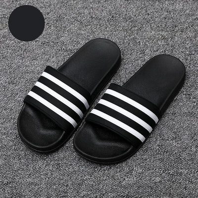 Pantuflas de Baño Antideslizantes con Rayas Suaves - Cómodas para Casa - Image 2