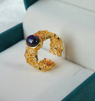 Anillo de Zafiro Chapado en Plata 925 de Lujo - Image 7