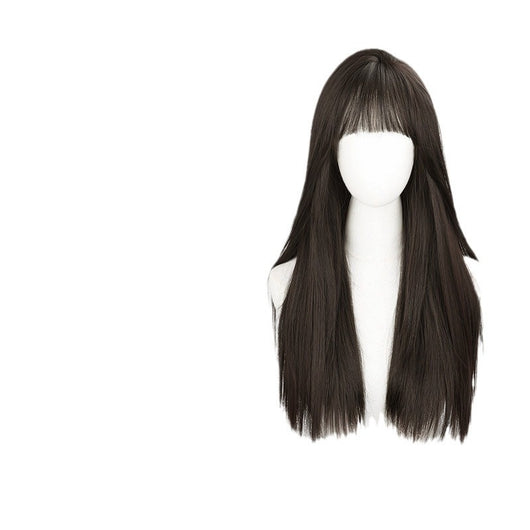 Peluca Larga Mujer Cabello Natural Liso Frente Encaje Completo Premium - Image 31