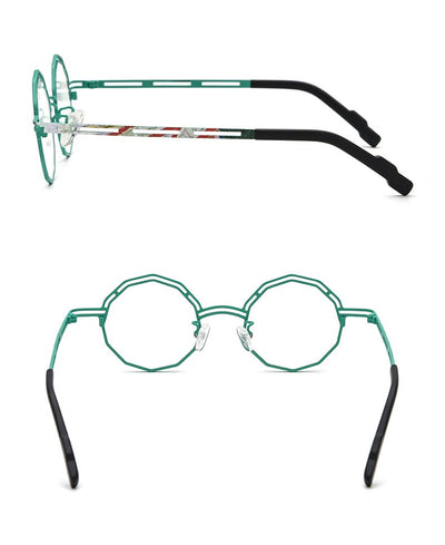 Armazón de Gafas Multimaterial Ultraligero en Titanio Puro para Miopía - Image 18