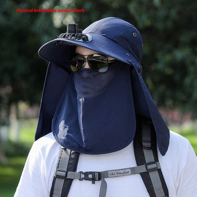 Sombrero de Protección Solar con Cobertura Facial para Pesca y Montaña - Image 16