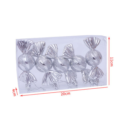 Set de 5 Adornos Navideños Galvanizados con Efecto Espejo - Caja de Regalo - Image 2