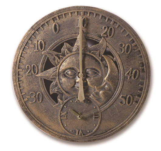 Reloj de Pared Retro Impermeable con Termómetro - Diseño Creativo para Exteriores - Image 11
