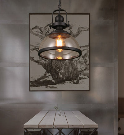 Lámpara Colgante Industrial Retro de Acero y Vidrio para Restaurantes y Hoteles - Image 11