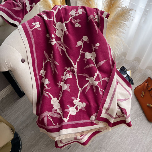 Bufanda Floral de Invierno Premium - Elegancia para la Temporada Fría - Image 8