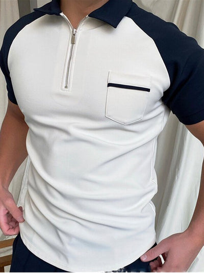 Polo Tejido Jacquard con Cierre - Camiseta Elegante para Hombre - Image 5