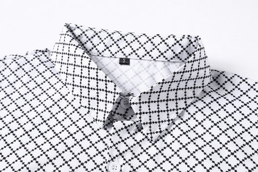Camisa Cuadriculada Diamante para Hombre - Diseño Clásico y Moderno - Image 4