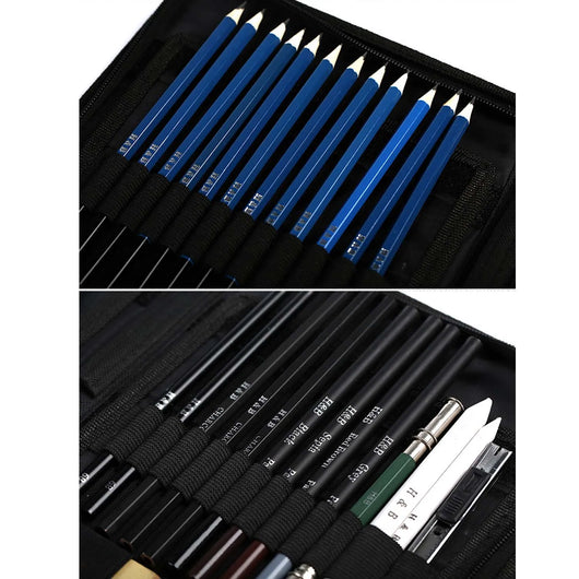 Set de 72 Lápices de Colores Profesionales con Carboncillos y Pinceles para Dibujo Artístico - Image 22