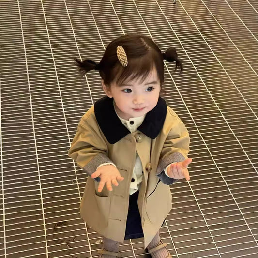 Gabardina Infantil para Niñas - Abrigo Primavera y Otoño