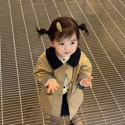 Gabardina Infantil para Niñas - Abrigo Primavera y Otoño