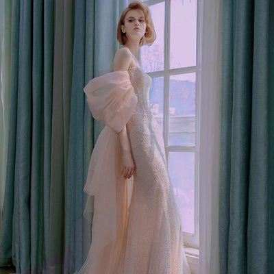 Vestido de Novia Elegante Cola de Pez con Temperamento - Image 5