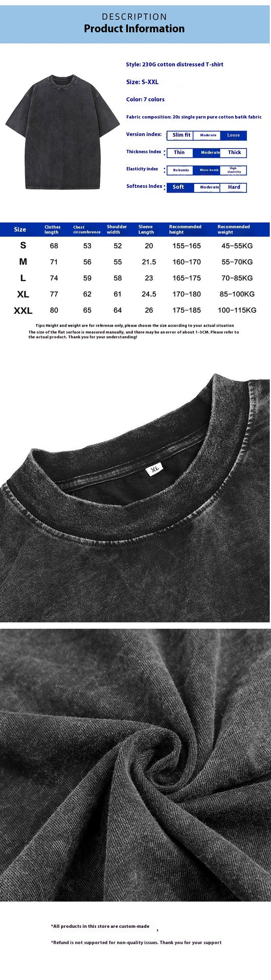 Camiseta Manga Corta para Hombre Primavera Otoño - Image 20