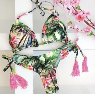 Bikini Estampado Leopardo con Calavera y Corte Asimétrico - Image 7