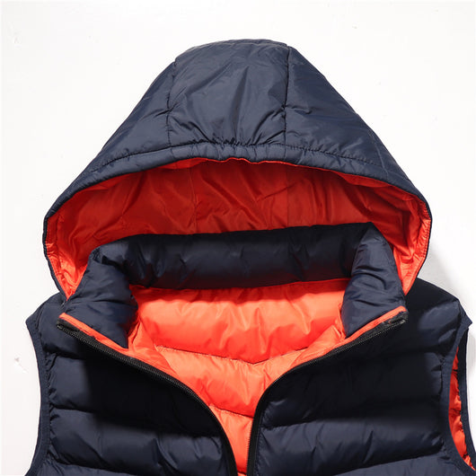 Chaleco Acolchado de Algodón para Hombre Talla Grande Holgada - Image 11