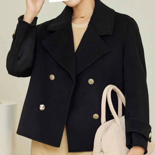 Abrigo Elegante Slim Doble Faz en Lana para Otoño e Invierno - Image 4