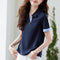 Blusa Estilo Americano Hombros Descubiertos Falsa Dos Piezas Manga Corta