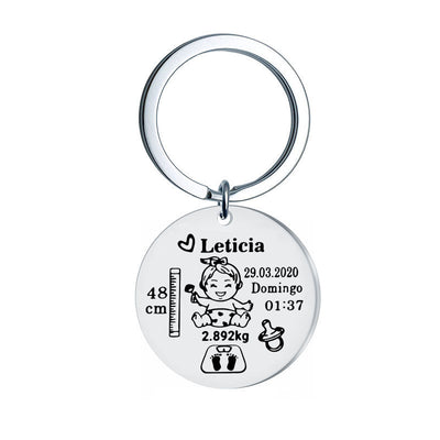Llavero Conmemorativo de Bebé en Acero Titanio - Image 10