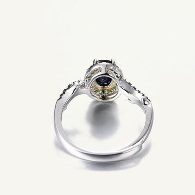 Anillo Ajustable de Plata S925 con Amatista Natural - Image 9