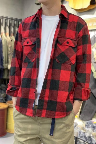 Camisa Franela Gruesa Estilo Americano para Hombre - Image 8