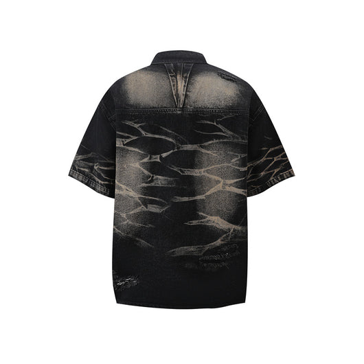 Conjunto de Camisa Vaquera Workwear Desgastada con Estilo Urbano - Image 24