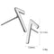 Nordic Rune Letter Earrings Made Of Stainless Steel Steel Color 19style