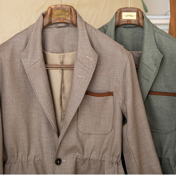 Retro Slim Wrinkle-Free Blazer - Effortless Vintage Elegance