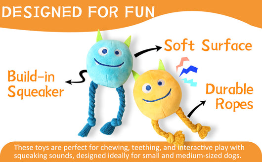 Juguetes para Perros Pequeños - Juegos Interactivos de Cuerda y Peluche con Sonido - Image 11