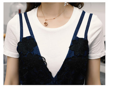Vestido Denim Estilo Occidental con Tirantes - Conjunto Dos Piezas para Verano - Image 15
