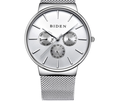 Reloj Hombre Calendario Malla Ultra Delgada - Image 7