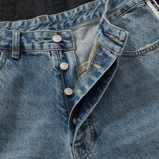 Jeans Azul con Cintas Laterales Premium - Image 2