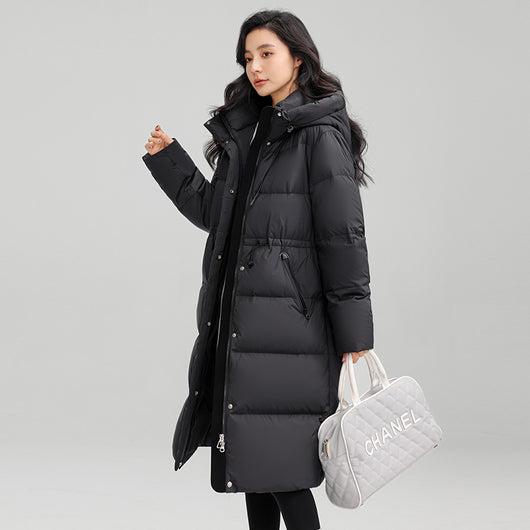 Abrigo Térmico Largo con Cintura Ajustable para Mujer - Chaqueta de Invierno Cálida - Image 3