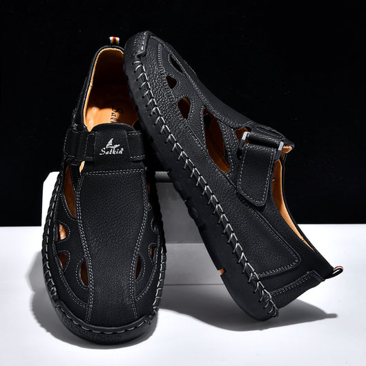 Sandalias Cerradas Tejidas a Mano para Hombre - Transpirables y Cómodas - Image 4
