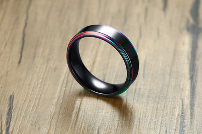 Anillo de Acero Inoxidable para Parejas - Diseño Moderno y Elegante - Image 6