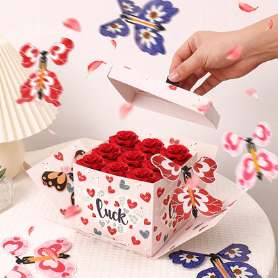 Caja Sorpresa con Mariposas Voladoras - Regalo Creativo para Cumpleaños y Celebraciones