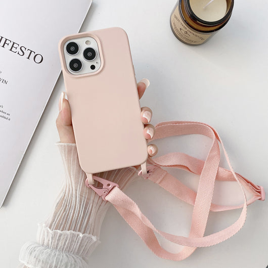 Funda Crossbody con Cordón de Silicona Líquida para Celular - Image 3