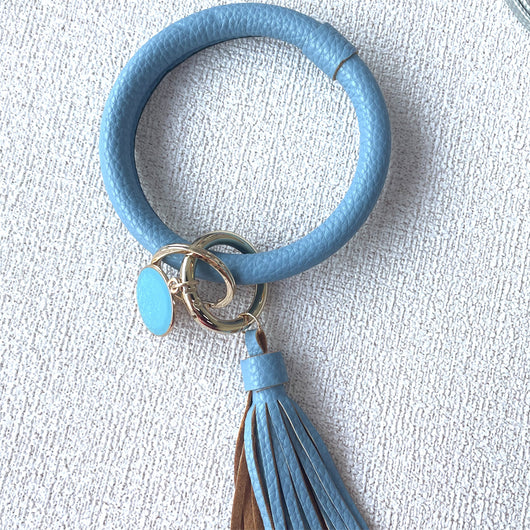 Set de Accesorios en Lana: Pulsera, Llavero y Bolsa Tejida - Image 10