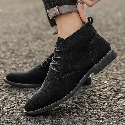 Zapatos y Botas de Negocios Retro Británico para Hombre - Image 13