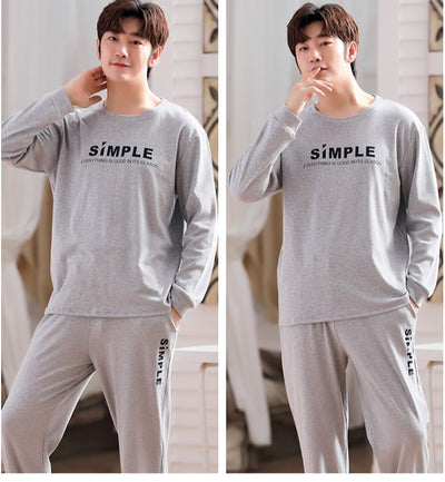 Pijama Casual Talla Grande Hombre Primavera Verano Tela Ligera - Image 18