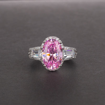 Anillo de Diamantes Simulados 8 Quilates Forma Gota Grupo 812 - Image 3