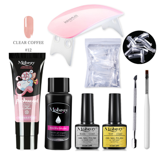 Kit Completo de Uñas de Gel UV con Lámpara LED y Geles de Extensión para Principiantes - Image 26