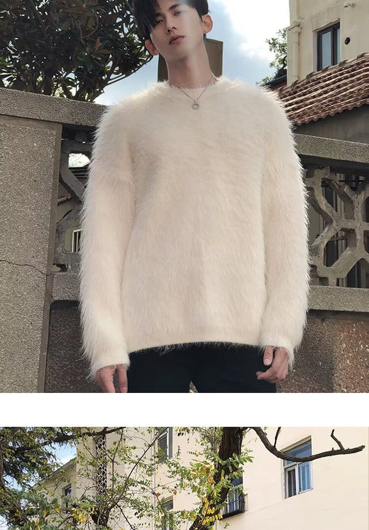Suéter Holgado de Punto para Hombre - Abrigo Casual Otoño Invierno - Image 12