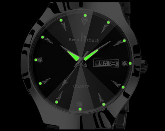 Reloj de Pareja Luminoso con Calendario - Cuarzo Elegante - Image 19